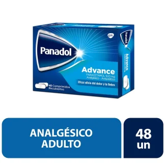 PANADOL ADVANCE 500MG X 48 COMPRIMIDOS RECUBIERTOS