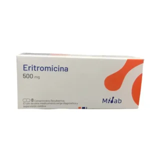 ERITROMICINA 500 MG X 8 COMPRIMIDOS MILAB