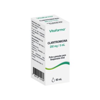 CLARITROMICINA 250 MG / 5 ML X 60 ML SUSPENSION ORAL