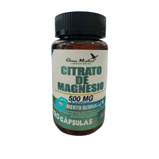 CITRATO DE MAGNESIO 500 MG X 120 CAPS GREEN MEDICAL