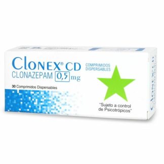 CLONEX-CD 0.5 MG X 30 COMPRIMIDOS