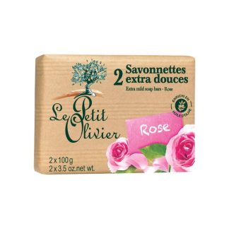 JABON BARRA ROSA EXTRA SUAVE 100G X 2 LE PETIT OLIVIERE