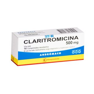 CLARITROMICINA 500 MG X 14 COMPRIMIDOS