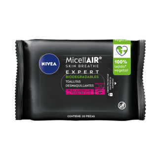 MICELLAIR TOALLITAS DESMASQUILLANTES X 20 UNIDADES NIVEA