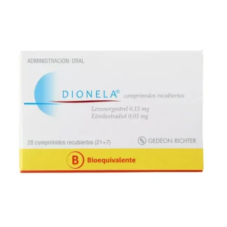 DIONELA 0,03 MG / 0,15 MG X 28 COMPRIMIDOS