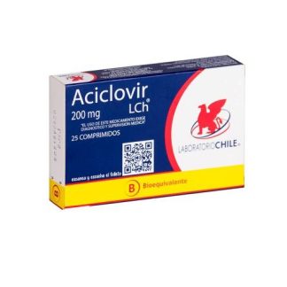 ACICLOVIR 200 MG X 25 COMPRIMIDOS
