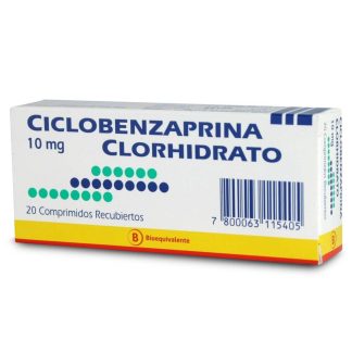 CICLOBENZAPRINA COMP 10 MG X 20 COMPRIMIDOS MINTLAB