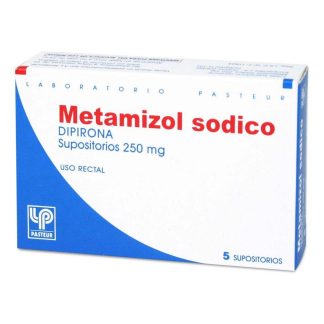 METAMIZOL SODICO 250 MG X 5 SUPOSITORIOS PASTEUR