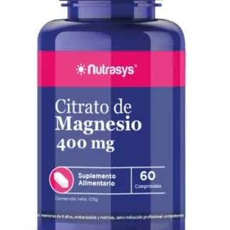 CITRATO DE MAGNESIO 400 MG X 60 CAPSULAS NUTRASYS