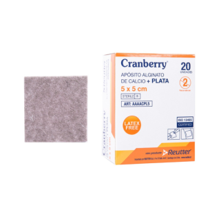 APOSITO ALGINATO DE PLATA 5 X 5 CM CRABERRY