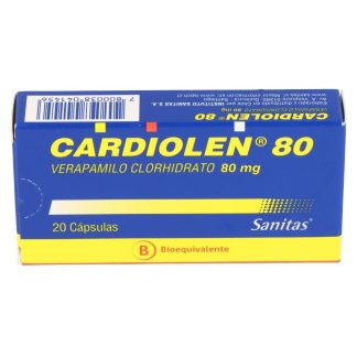 CARDIOLEN 80 MG X 20 CAPSULAS SANITAS