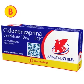 CICLOBENZAPRINA 10 MG X 20 COMPRIMIDOS