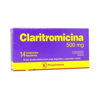 CLARITROMICINA 500 MG X 14 COMPRIMIDOS