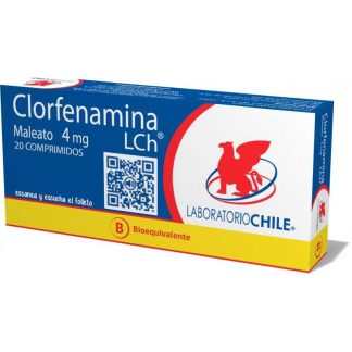 CLORFENAMINA 4 MG X 20 COMPRIMIDOS