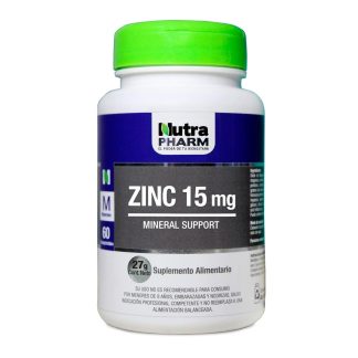 ZINC 15 MG X 60 COMP SUP