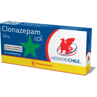 CLONAZEPAM 2MG X 30 COMPRIMIDOS