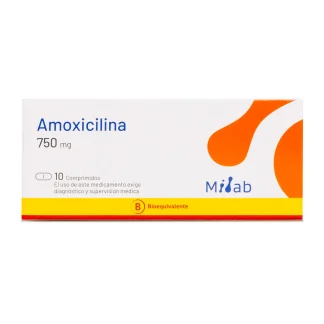 AMOXICILINA 750 MG X 10 CÁPSULAS MILAB
