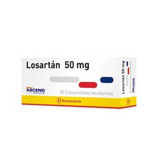 LOSARTAN POTASICO 50 MG X 30 COMPRIMIDOS