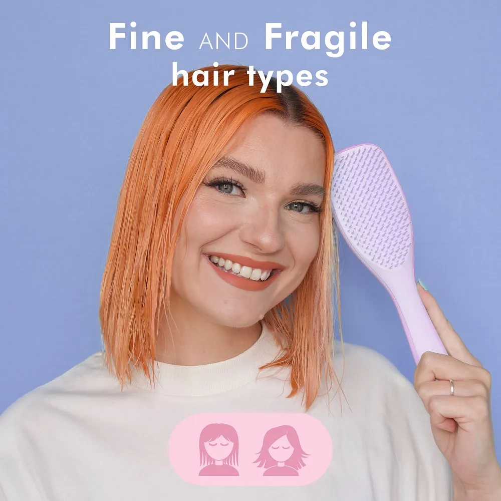 CEPILLO DESENREDANTE CABELLO FRÁGIL Y FINO MORADO TANGLE TEEZER - Imagen 3