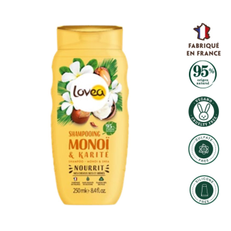 SHAMPOO CABELLO SECO Y DAÑADO MONOI-KARITE 250ML LOVEA