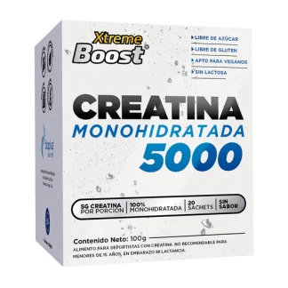 CREATINA MONOHIDRATADA 5GR X 20 SACHET SIN SABOR XTREME BOST