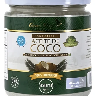 ACEITE DE COCO ORGANICO SIN OLOR X 420 ML GREEN MEDICAL