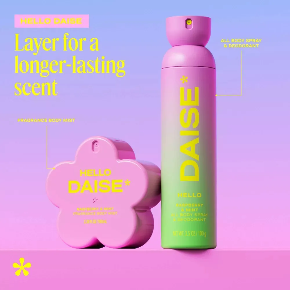 BLOOMING PINK HELLO BODY MIST X 100 ML DAISE - Imagen 4