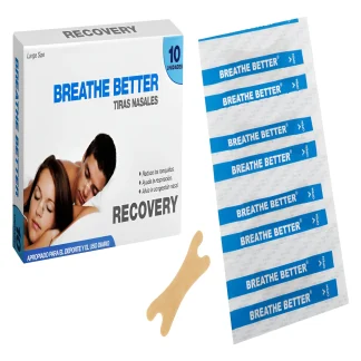 BREATHE BETTER TIRAS NASALES X 10 UN RECOVERY